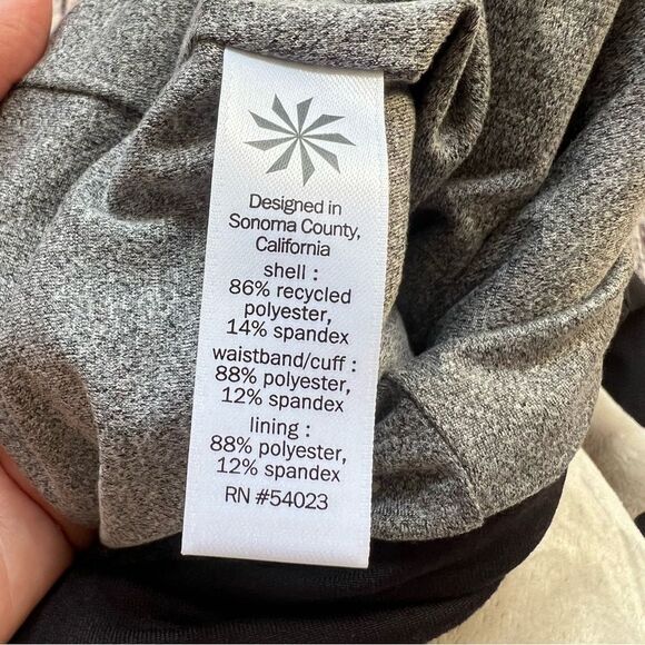 ATHLETA Lined Soho Lined Jogger Pants Black Size 8 Tall - Picture 8 of 14